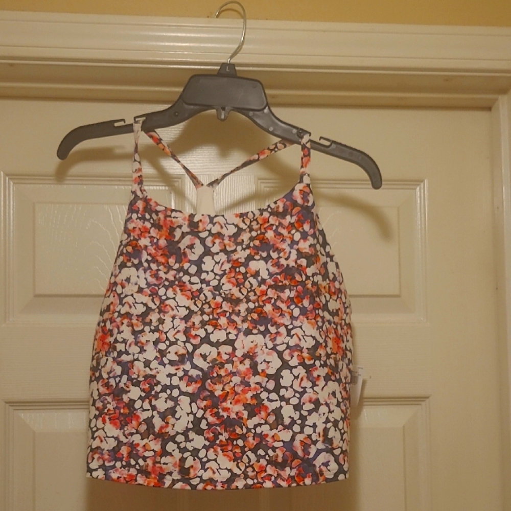 Old Navy Red and Black Sleeveless Crop Camisole